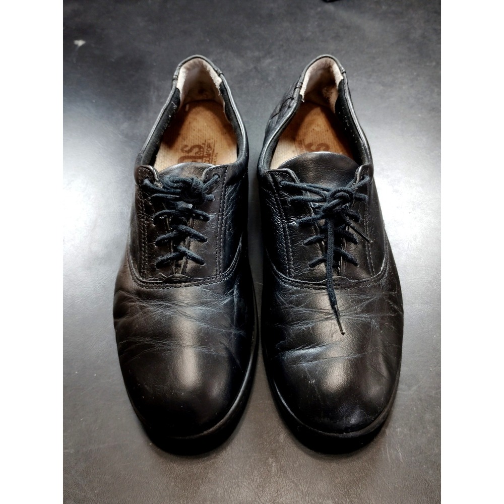 SAS Whisper Black Leather TRIPAD Comfort Lace Up Oxford Shoes Women 10S Preppy